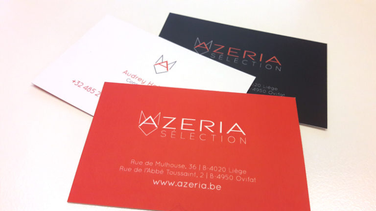 Cartes de visite Azeria Sélection