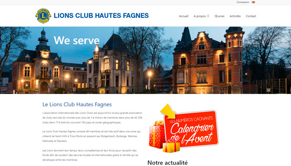 site internet Lions Club Hautes Fagnes