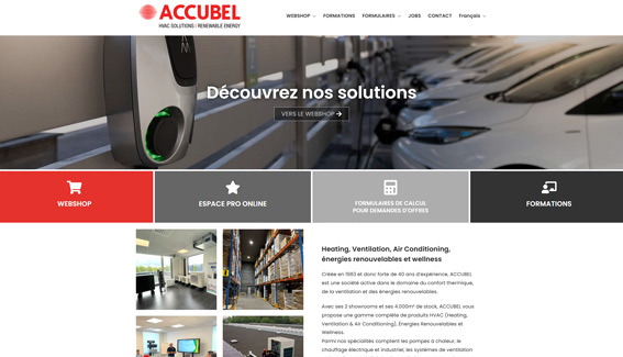 Site internet Accubel